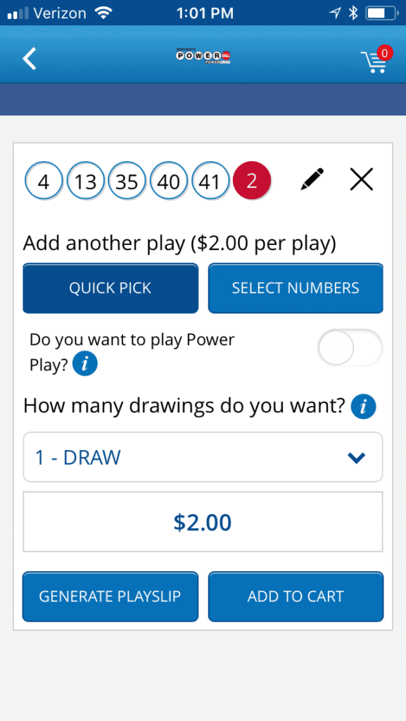 KY Lottery Powerball 1 KY Lottery Powerball 1