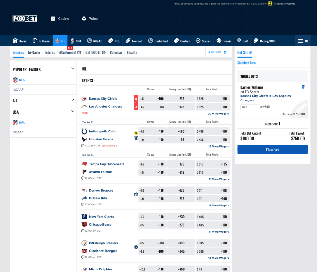 FOX Bet NFL