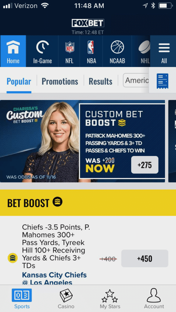 FOX Bet mobile 1