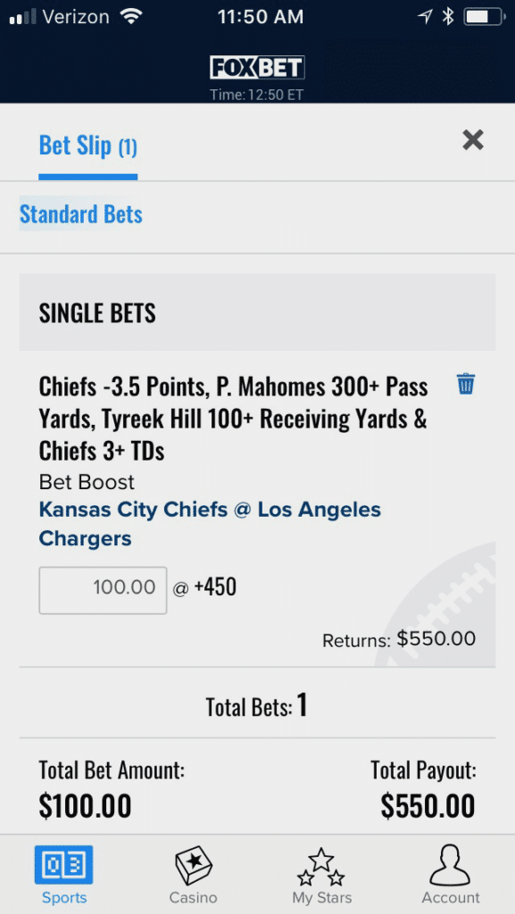 FOX Bet mobile 3