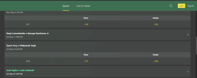 Bet365 boxing