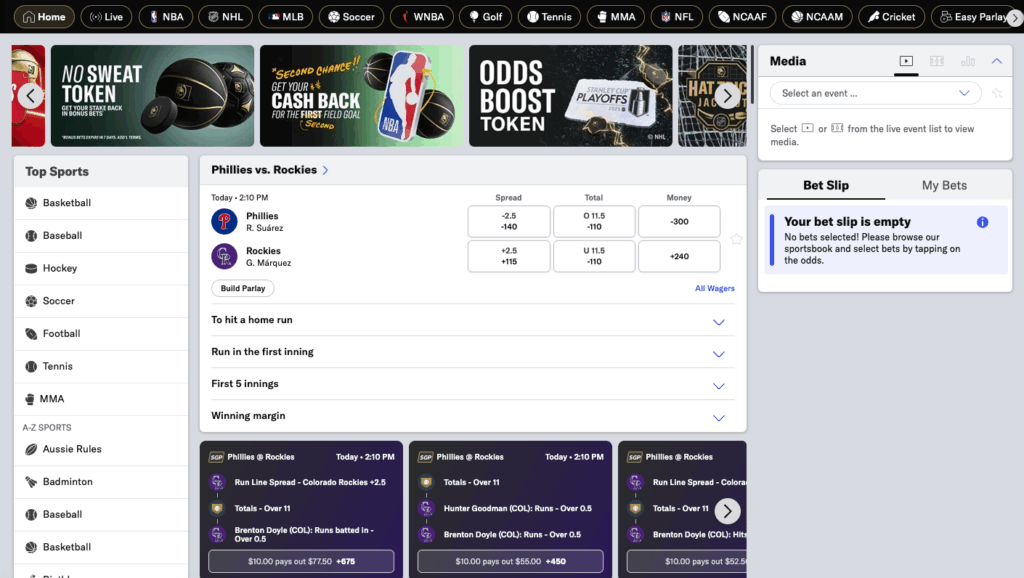 BetMGM Sportsbook homepage BetMGM Sportsbook homepage