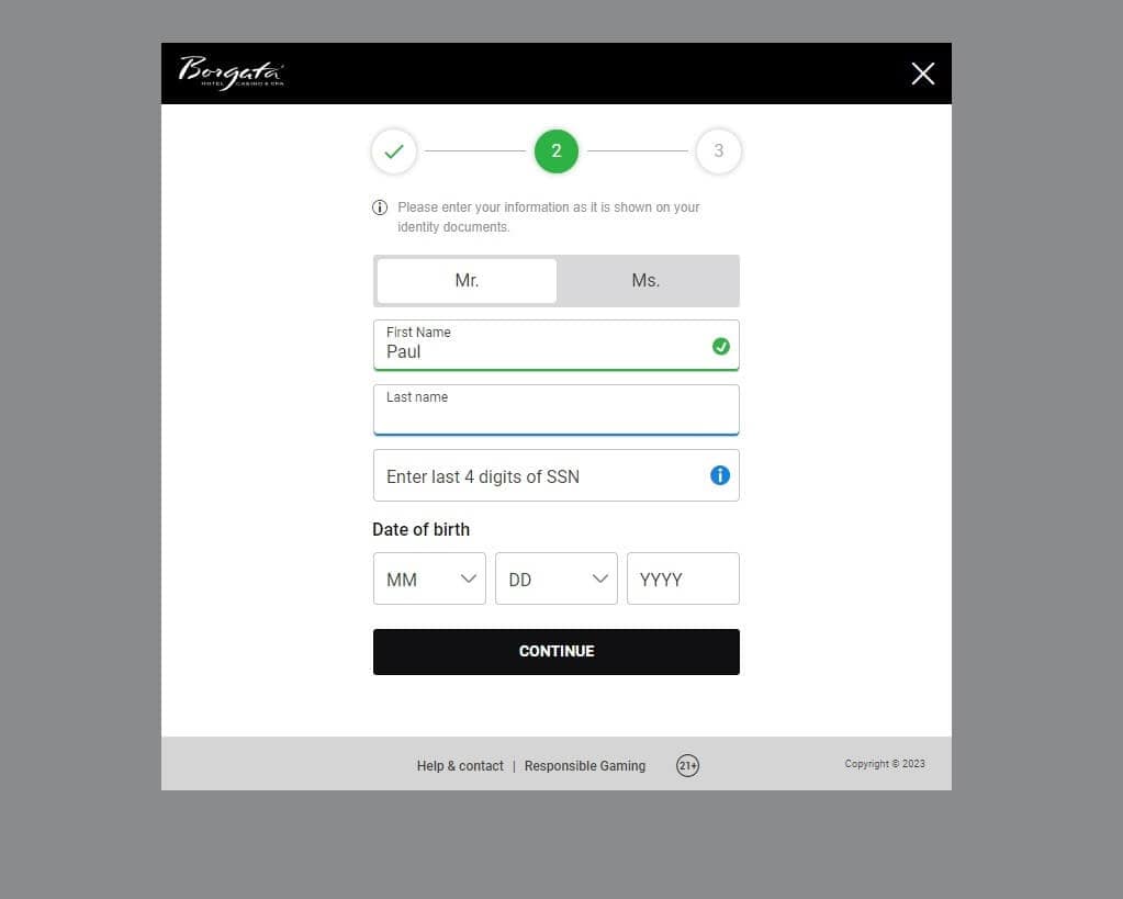 Borgata Sign Up Page Borgata Sign Up Page