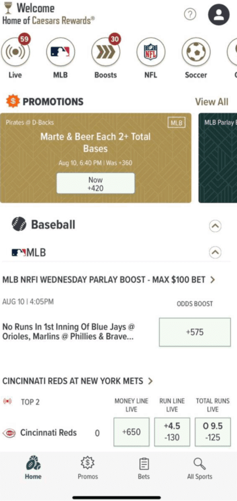 Caesars Sportsbook app Caesars Sportsbook app