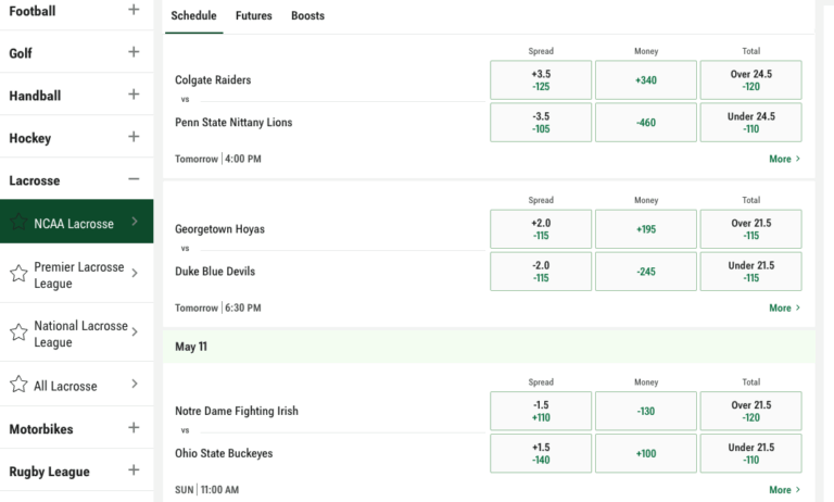Caesars Sportsbook lacrosse Caesars Sportsbook lacrosse