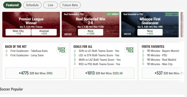 Caesars Sportsbook soccer Caesars Sportsbook soccer