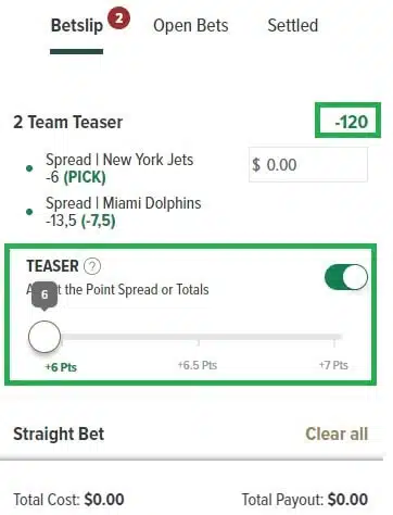 Caesars Teaser Bets Caesars Teaser Bets