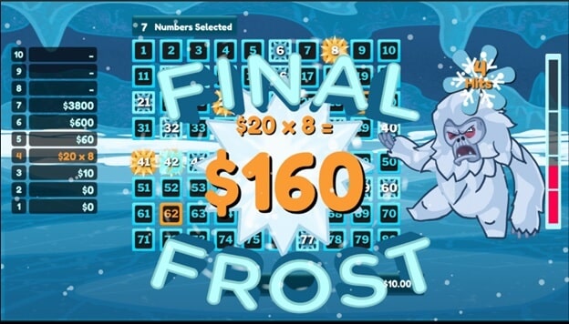 DraftKings Mad Yeti Keno DraftKings Mad Yeti Keno