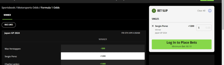 DraftKings Sportsbook F1