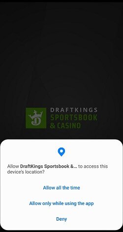 DraftKings Sportsbook geolocation DraftKings Sportsbook geolocation