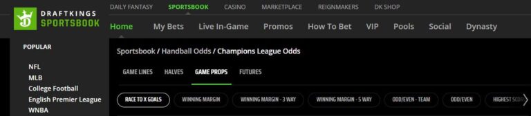 DraftKings Sportsbook handball DraftKings Sportsbook handball
