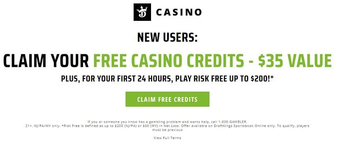 DraftKings casino bonus 1