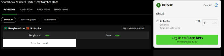 DraftKings cricket DraftKings cricket