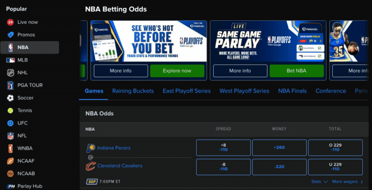 FanDuel Sportsbook basketball FanDuel Sportsbook basketball
