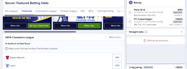FanDuel Sportsbook soccer FanDuel Sportsbook soccer
