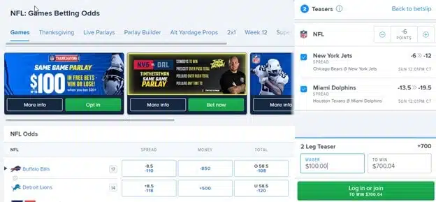 FanDuel teasers FanDuel teasers