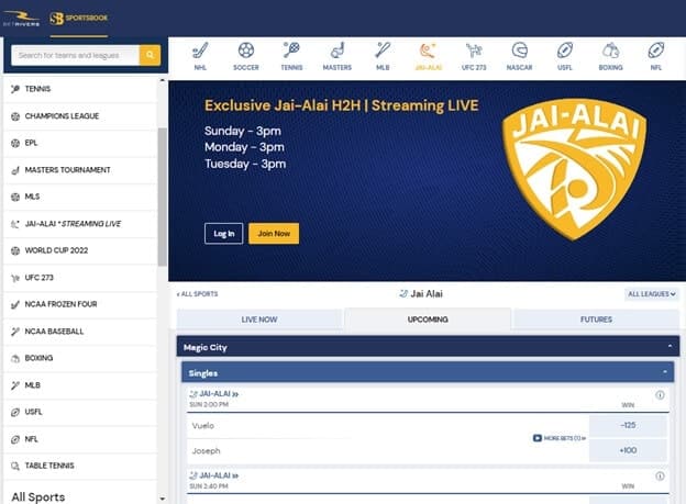 Jai Alai Betting Live Jai Alai Betting Live