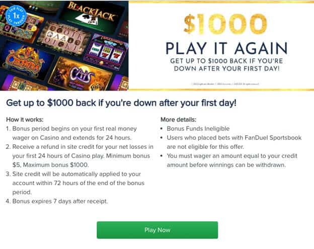 MI Casino cashback bonus 1 MI Casino cashback bonus 1