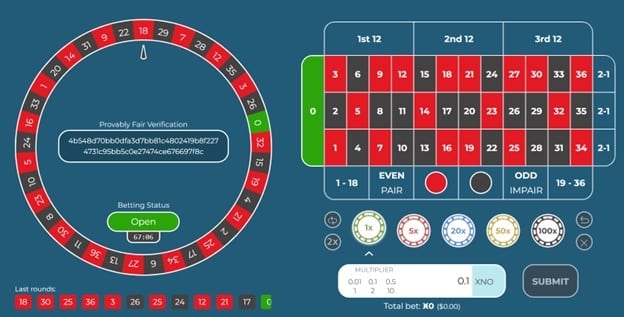 Provably Fair Roulette Provably Fair Roulette