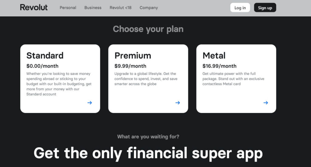 Revolut app signing up plans Revolut app signing up plans