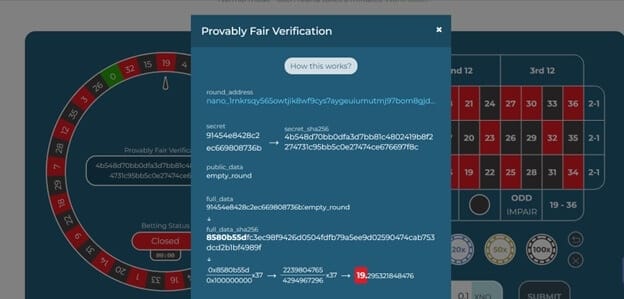 Roulette Spin Verification Software Roulette Spin Verification Software