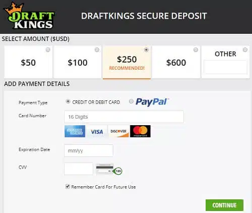 Using a prepaid card DraftKings Using a prepaid card DraftKings