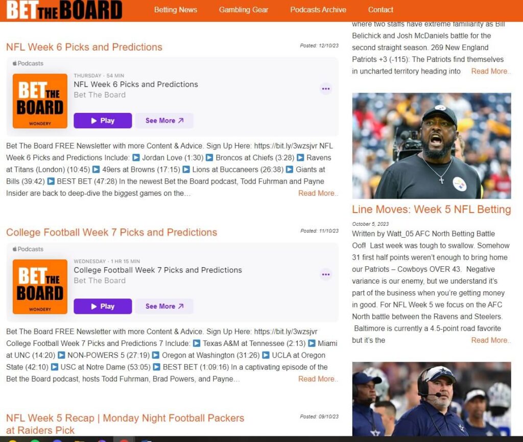 bet the board podcast Bet The Board Podcast