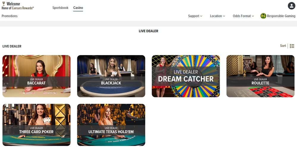 caesars casino live table games caesars casino live table games