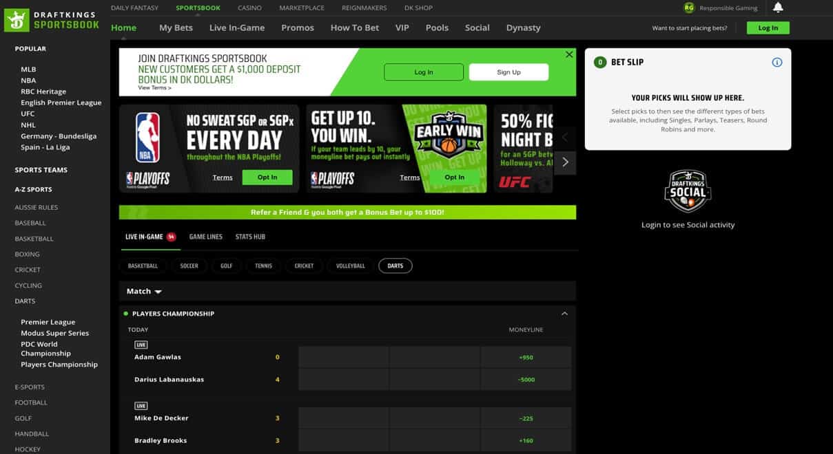 darts live betting darts live betting
