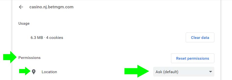 desktop location settings desktop location settings
