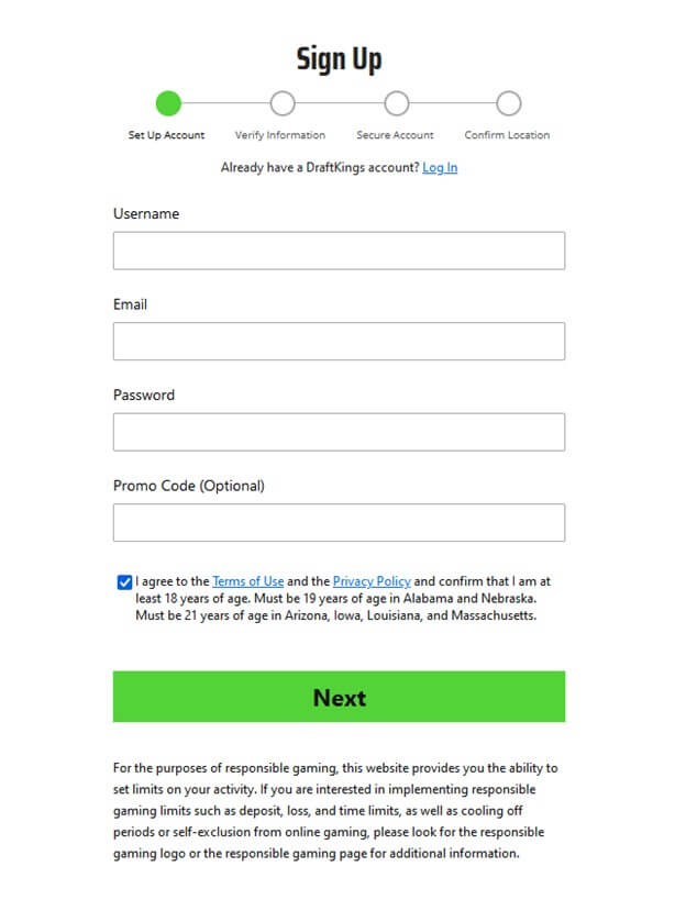 draftkings sign up process draftkings sign up process