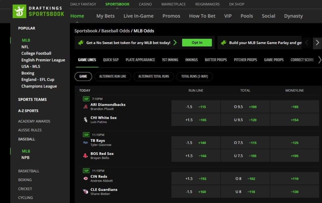 draftkings sportsbook vig