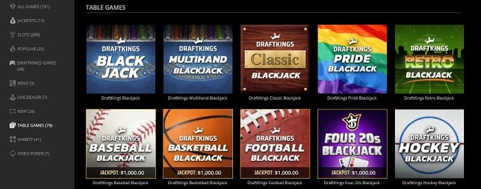 draftkings table games draftkings table games