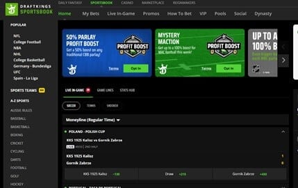 draftkings user interface draftkings user interface