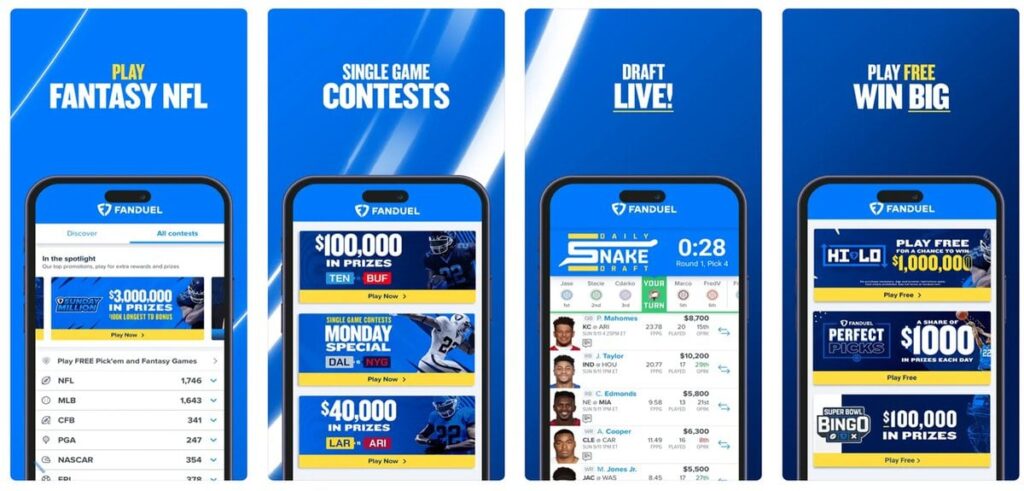 fanduel DFS app