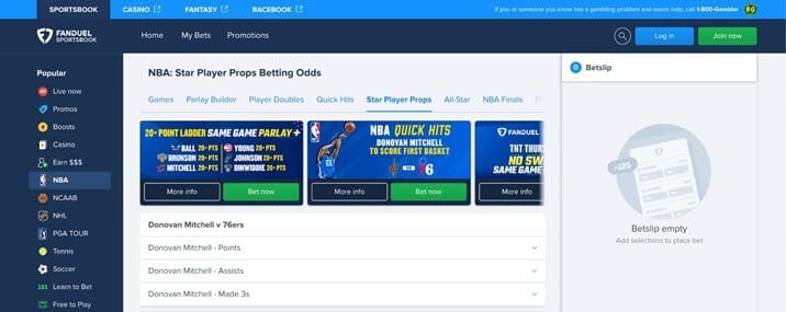 fanduel nba player props fanduel nba player props