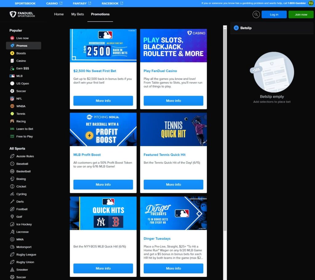 fanduel sportsbook promotions fanduel sportsbook promotions