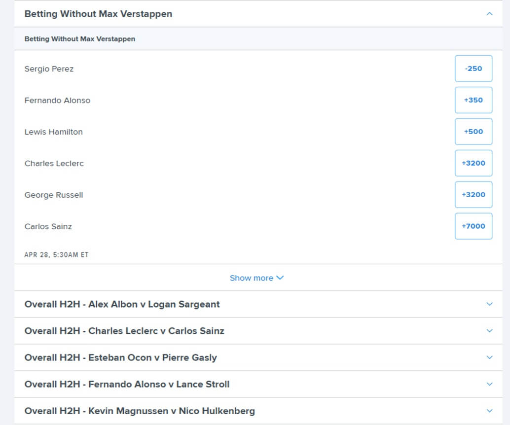 motorsport betting online motorsport betting online