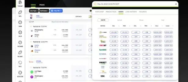odds spreads totals