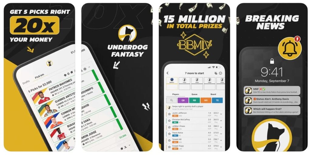underdog fantasy app
