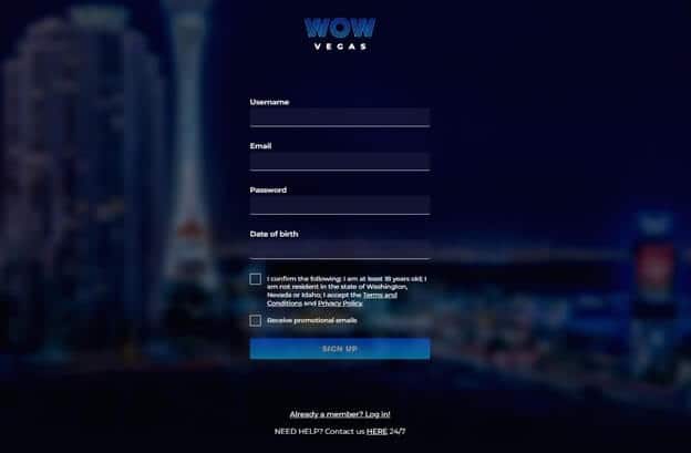wow vegas account creation wow vegas account creation
