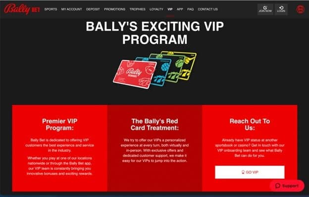 Bally Bet VIP program Bally Bet VIP program