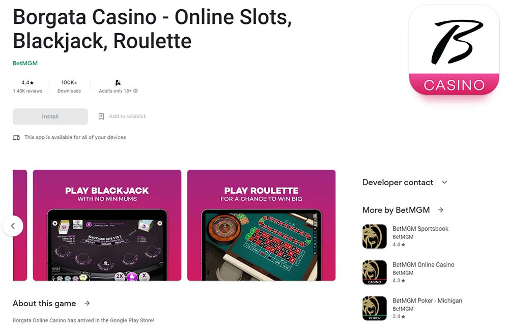 Borgata Casino Android app Borgata Casino Android app