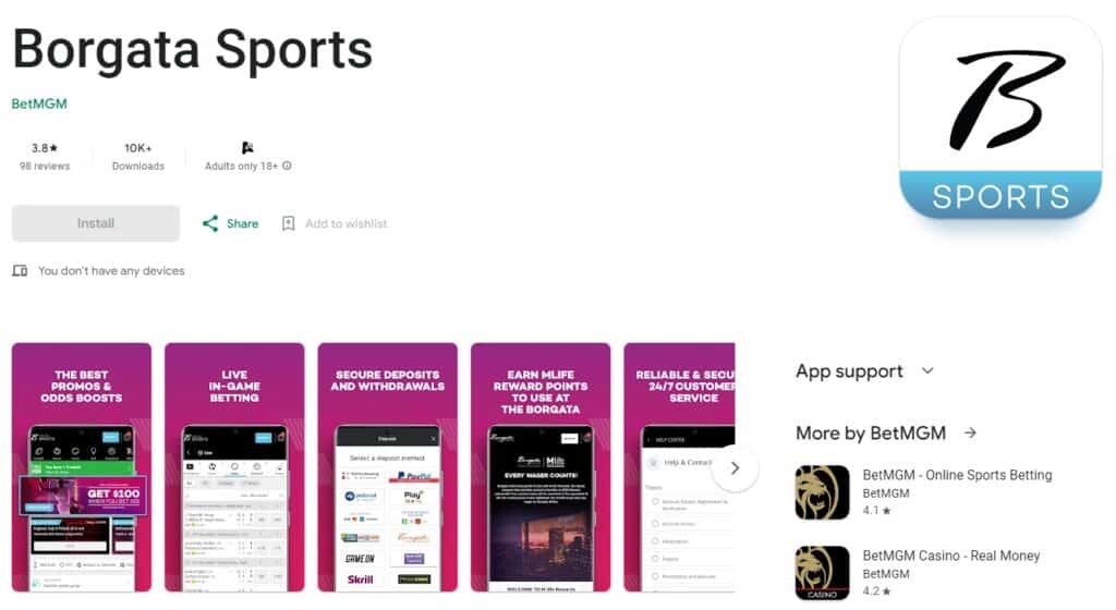 Borgata Sportsbook app Borgata Sportsbook app