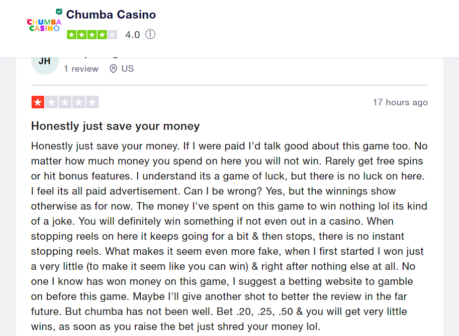 Chumba Casino complaint Chumba Casino complaint