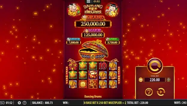 Dancing Drums slot gameplay Dancing-Drums-slot-gameplay