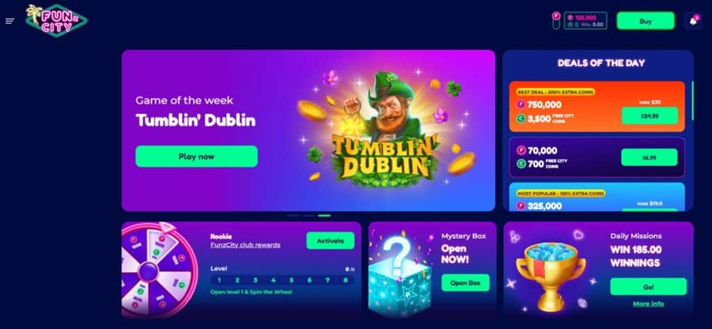 FunzCity interface FunzCity interface