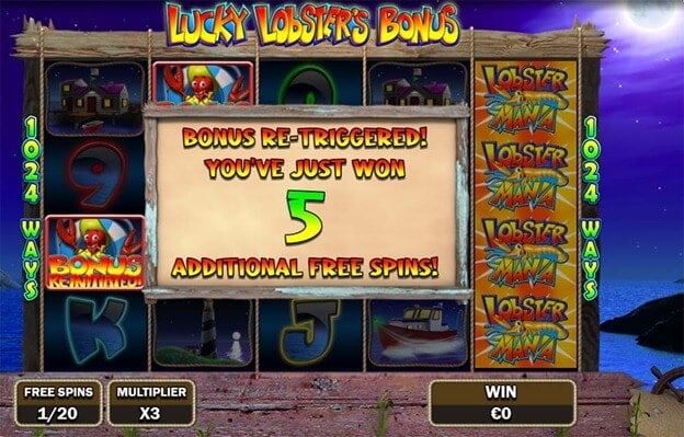 Lobstermania Slingo bonus Lobstermania Slingo bonus