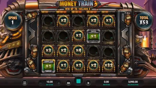 Money Train 3 bonus round Money Train 3 bonus round