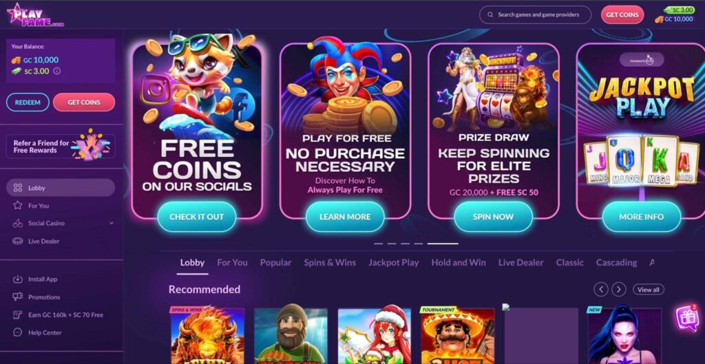 PlayFame UX